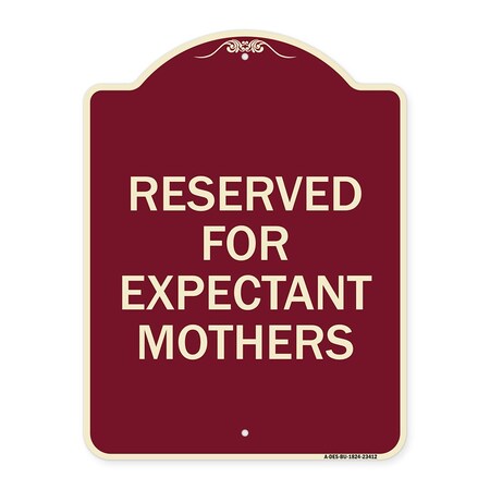 Reserved For Expectant Mothers Heavy-Gauge Aluminum Architectural Sign